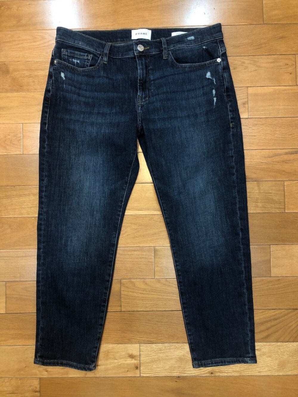 FRAME Le Garcon Crop Jeans Covant Dark Wash Slim Boyfriend Size 29 Casual Luxury